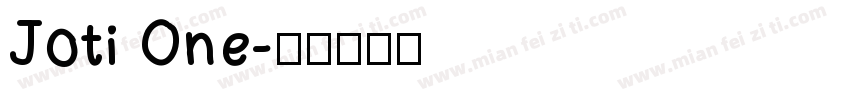 Joti One字体转换